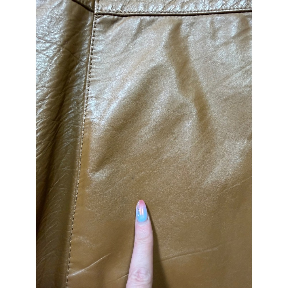 Vintage Lakeland Leather Blazer Brown Leather Sport Coat 42‎ Long Men's Jacket - Picture 5 of 8